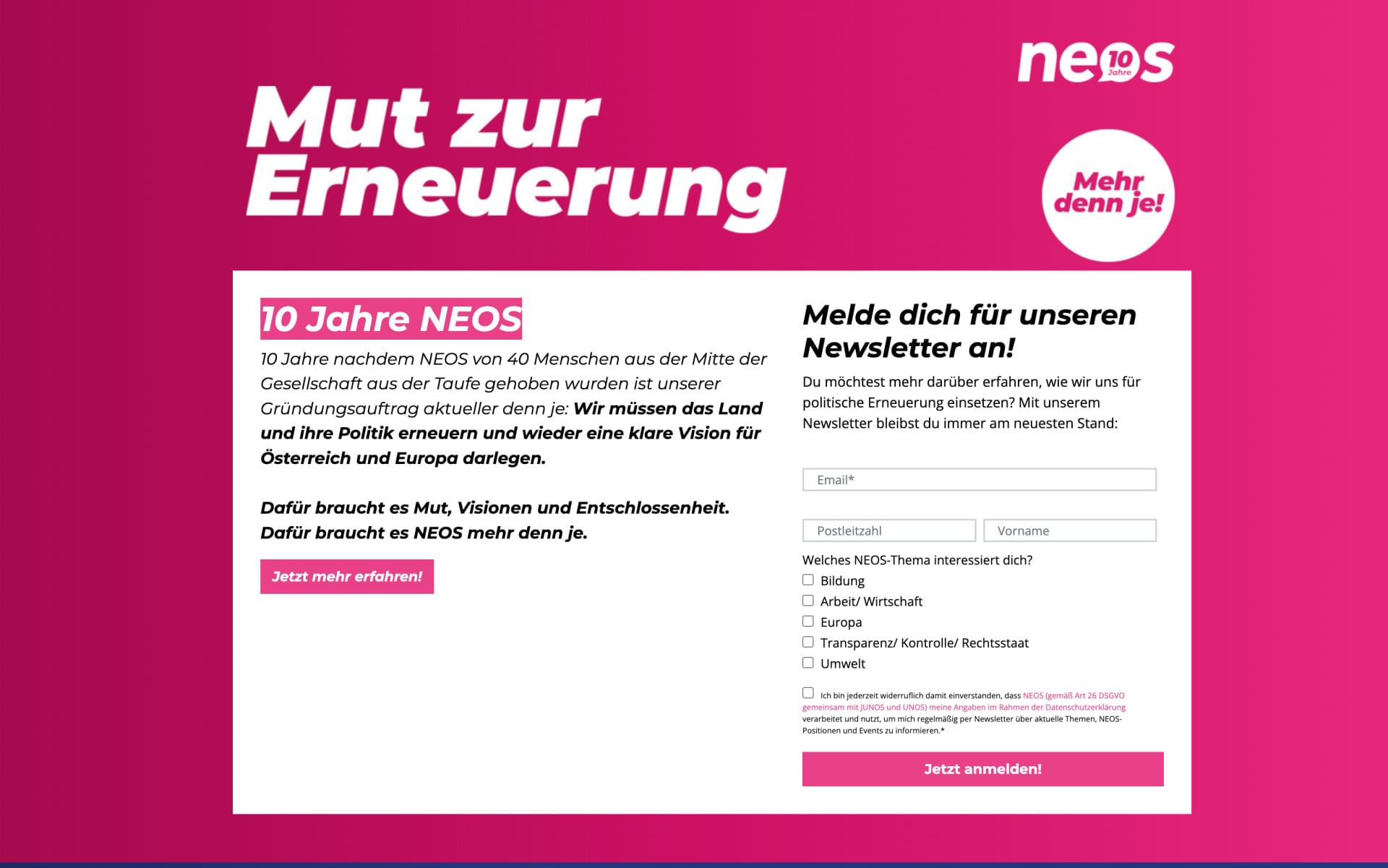 Anpassung der visuellen Identität