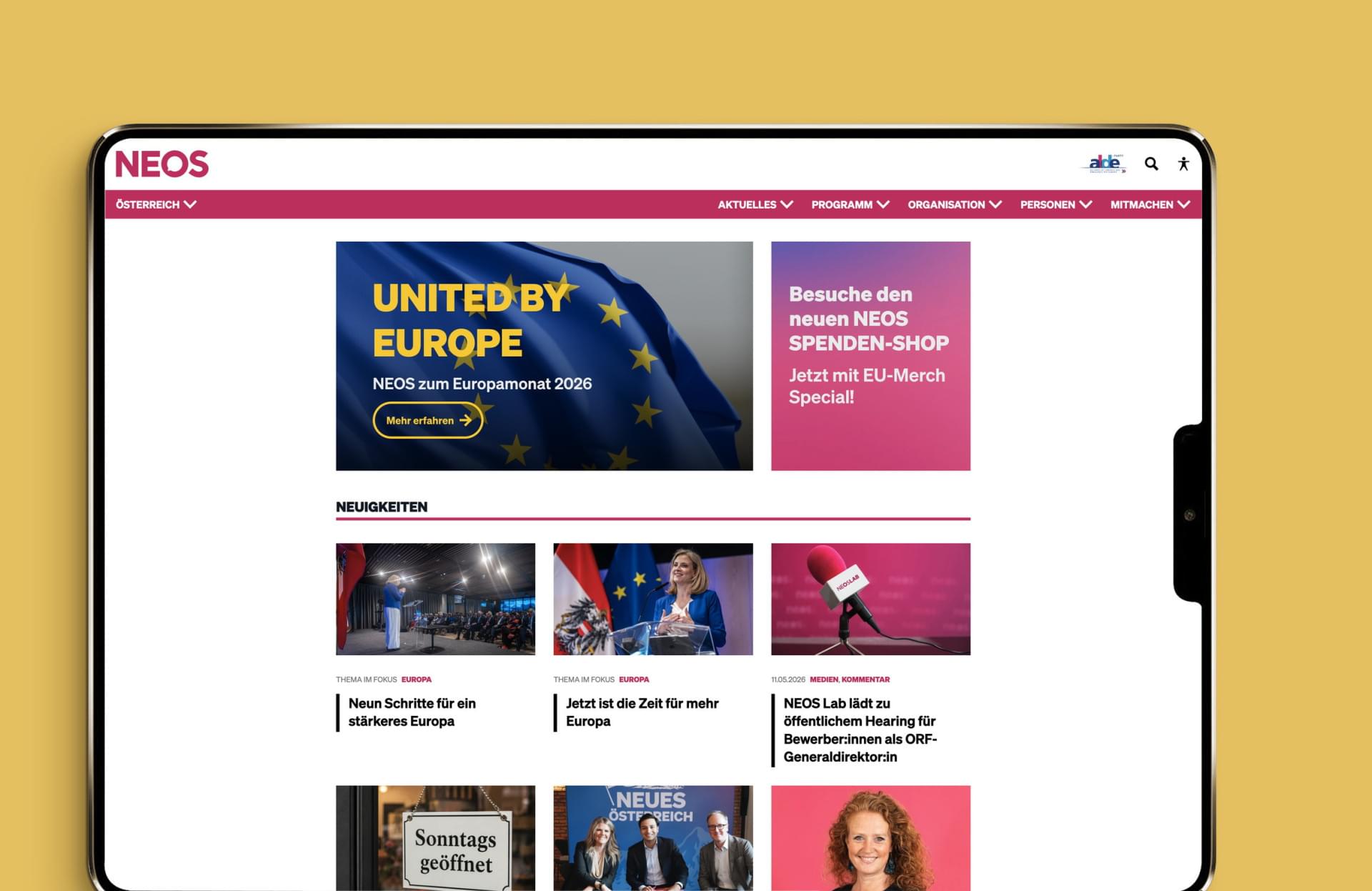 NEOS Web-Universum