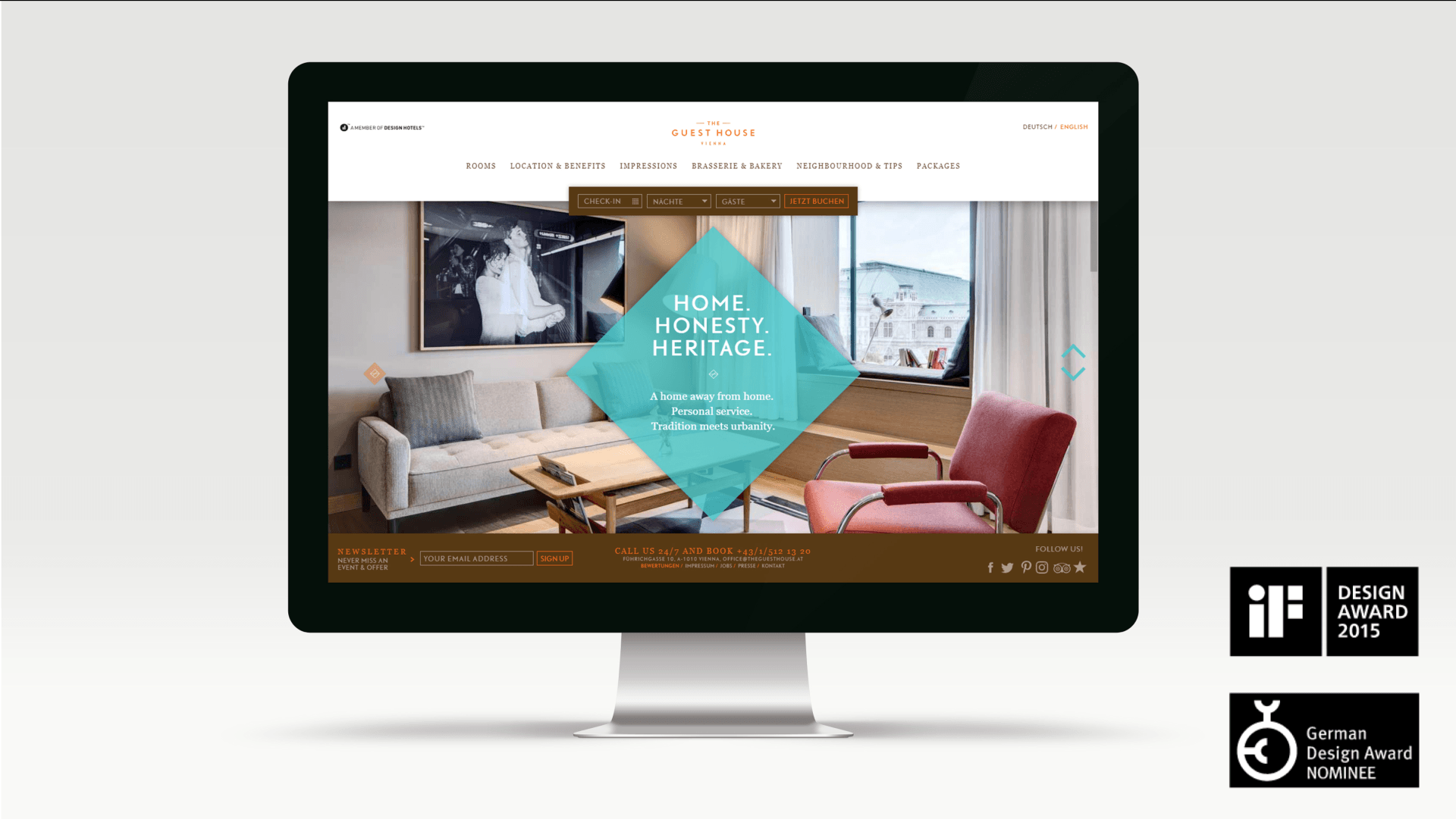 The Guesthouse Vienna Screen mit Auszeichnungen