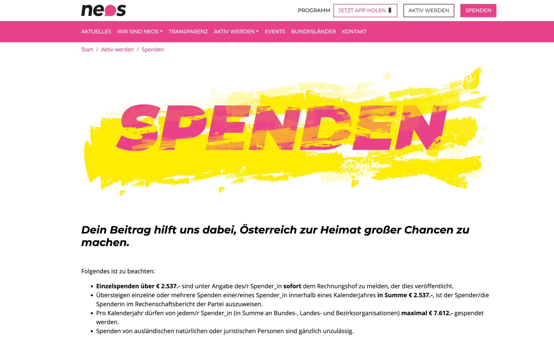 Verbesserte Header, Heros und Breadcrumbs
