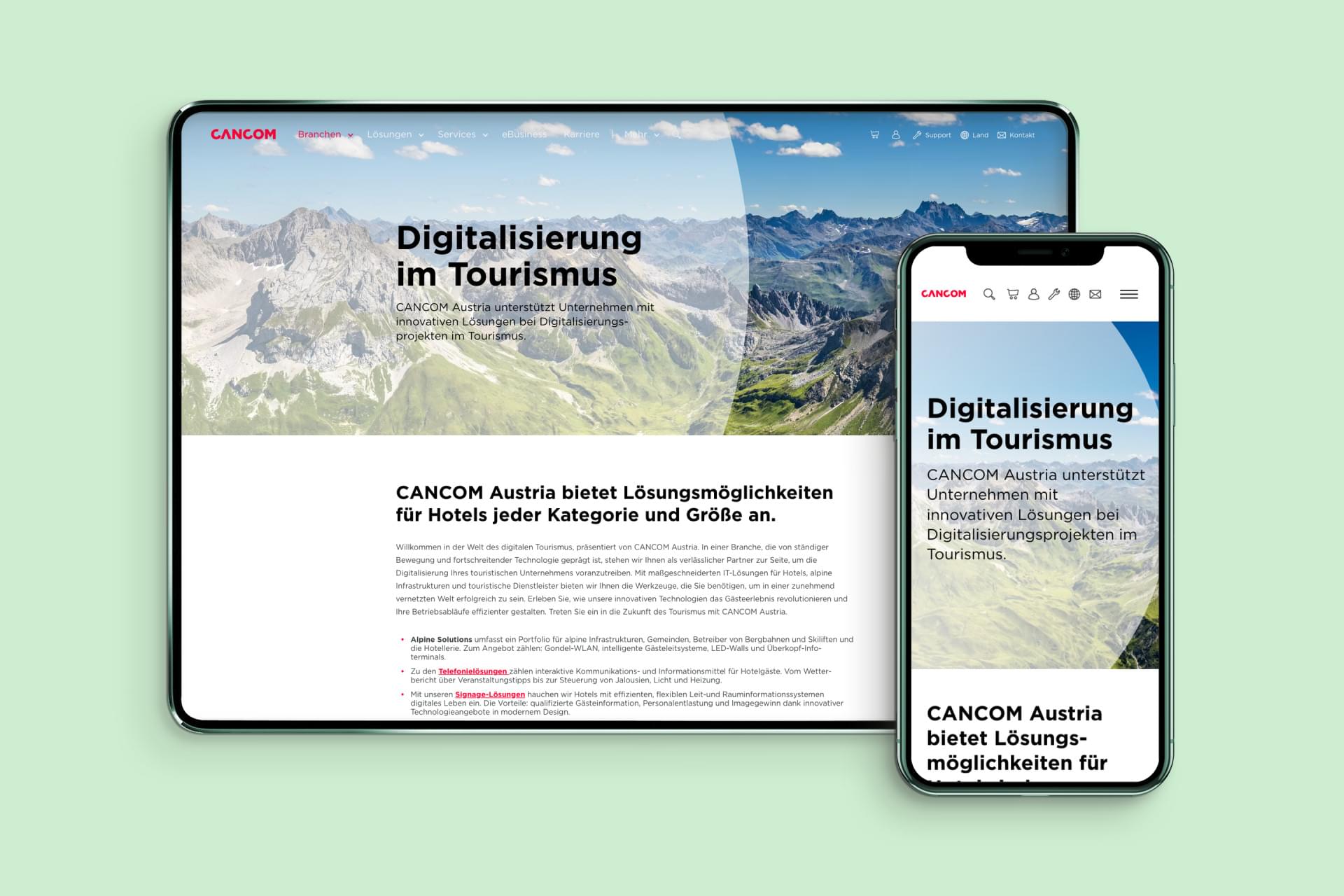08-tourism  tablet-mobile-green-mockup