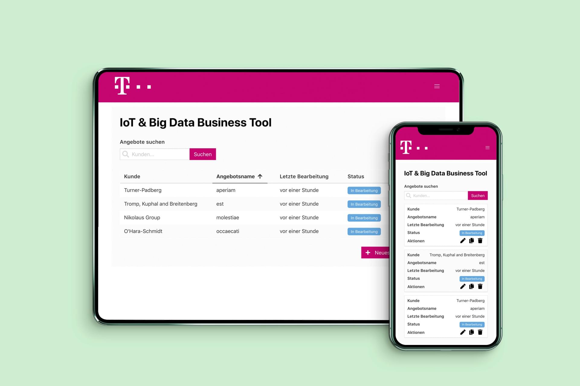 Magenta IoT Verkaufstool